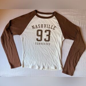 Nashville Tennessee baseball style t shirt